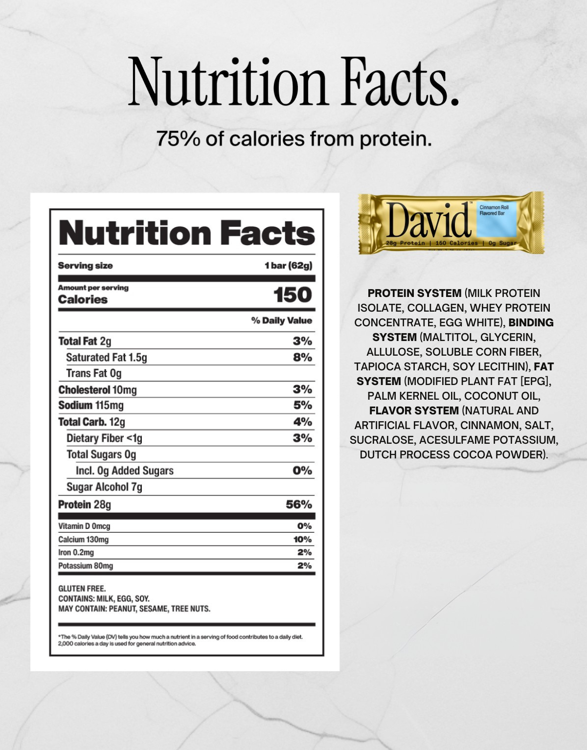 David Protein Bar (62g)