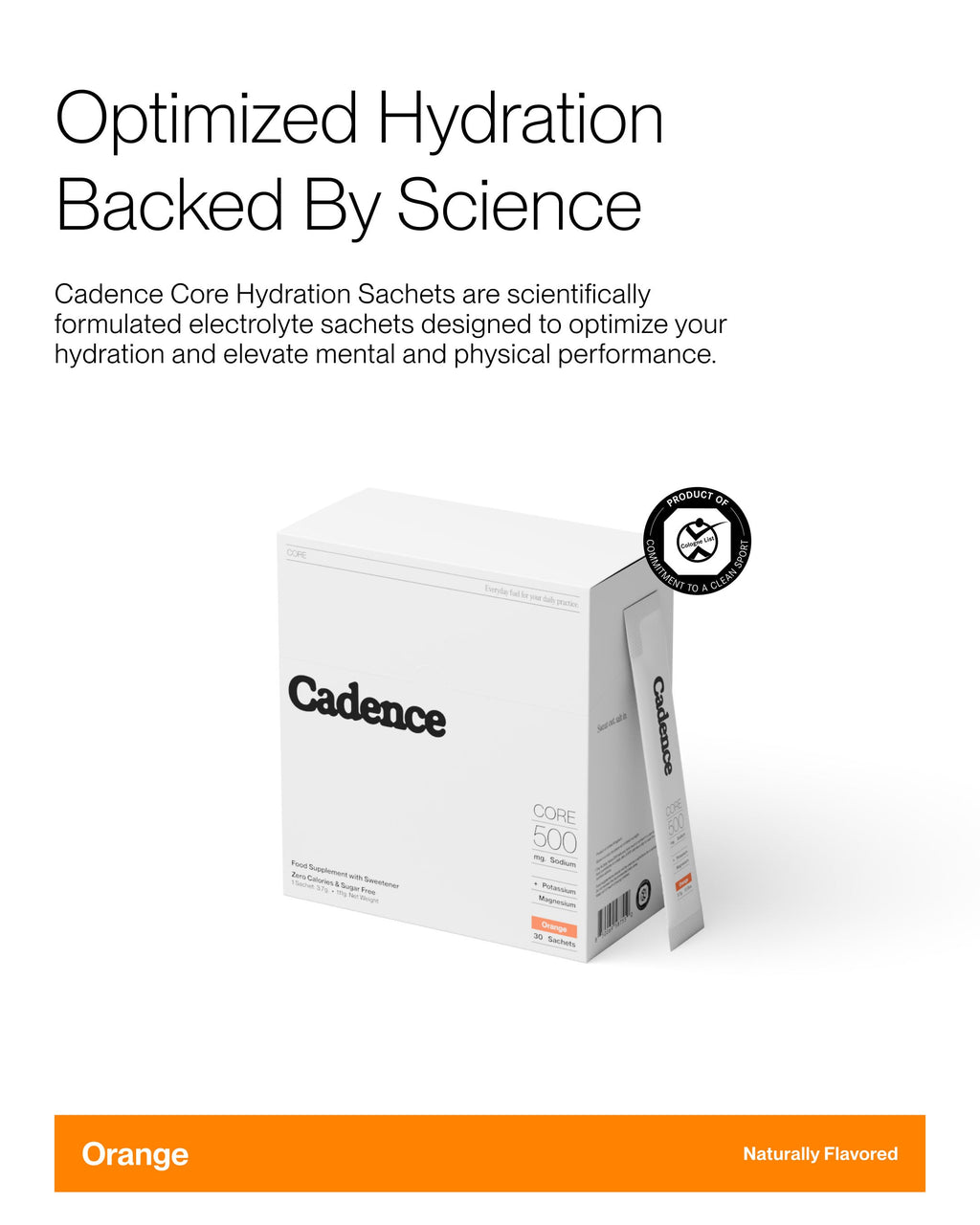 Cadence Core Hydration Sachets (4 sticks)