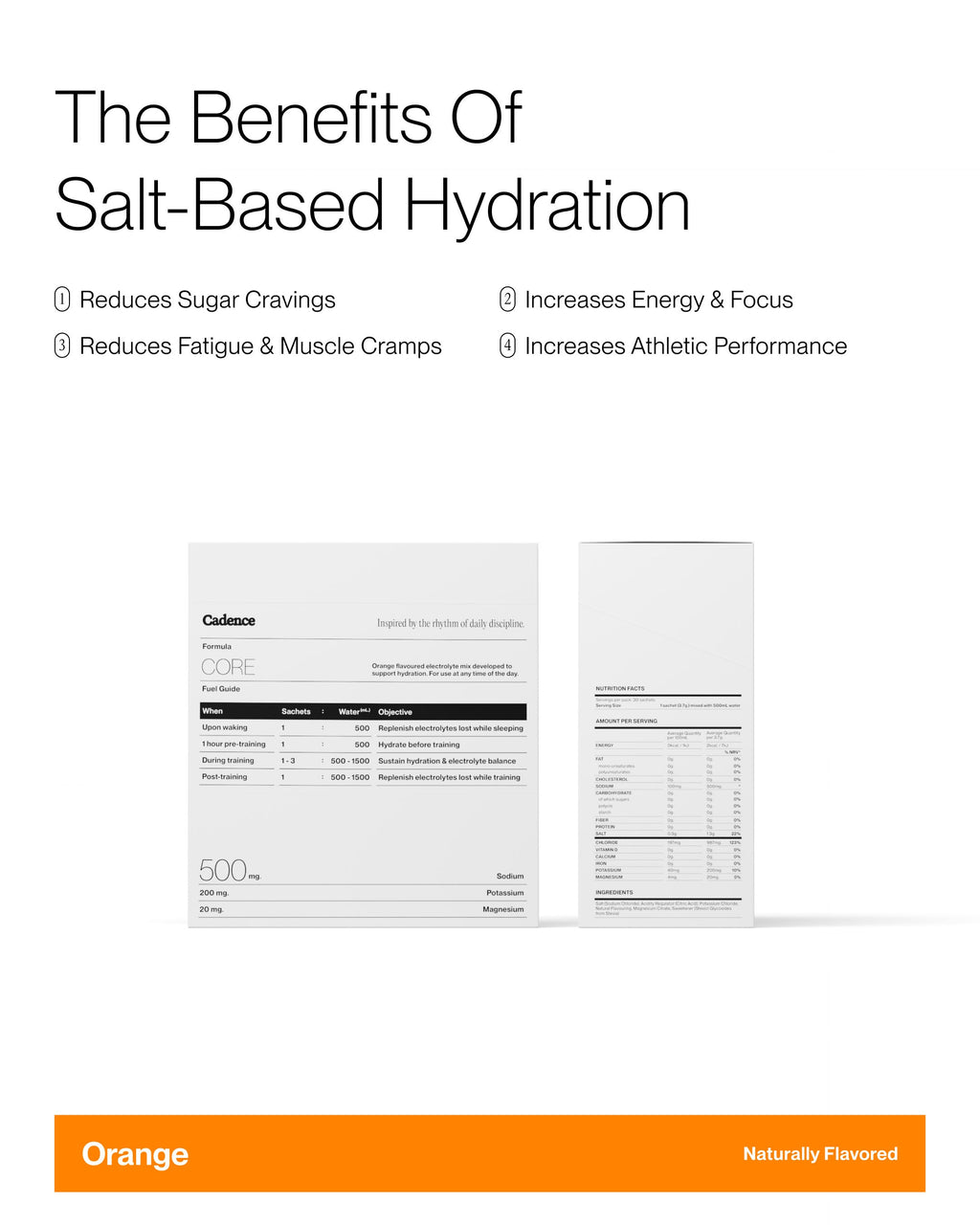 Cadence Core Hydration Sachets (4 sticks)