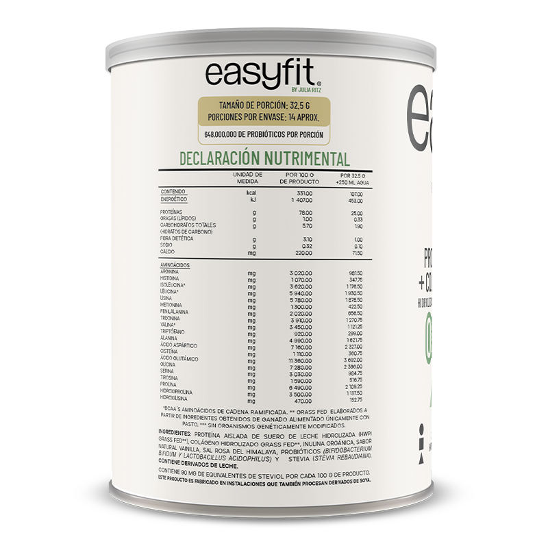 Proteína + Colágeno Easyfit Vainilla 455 gr