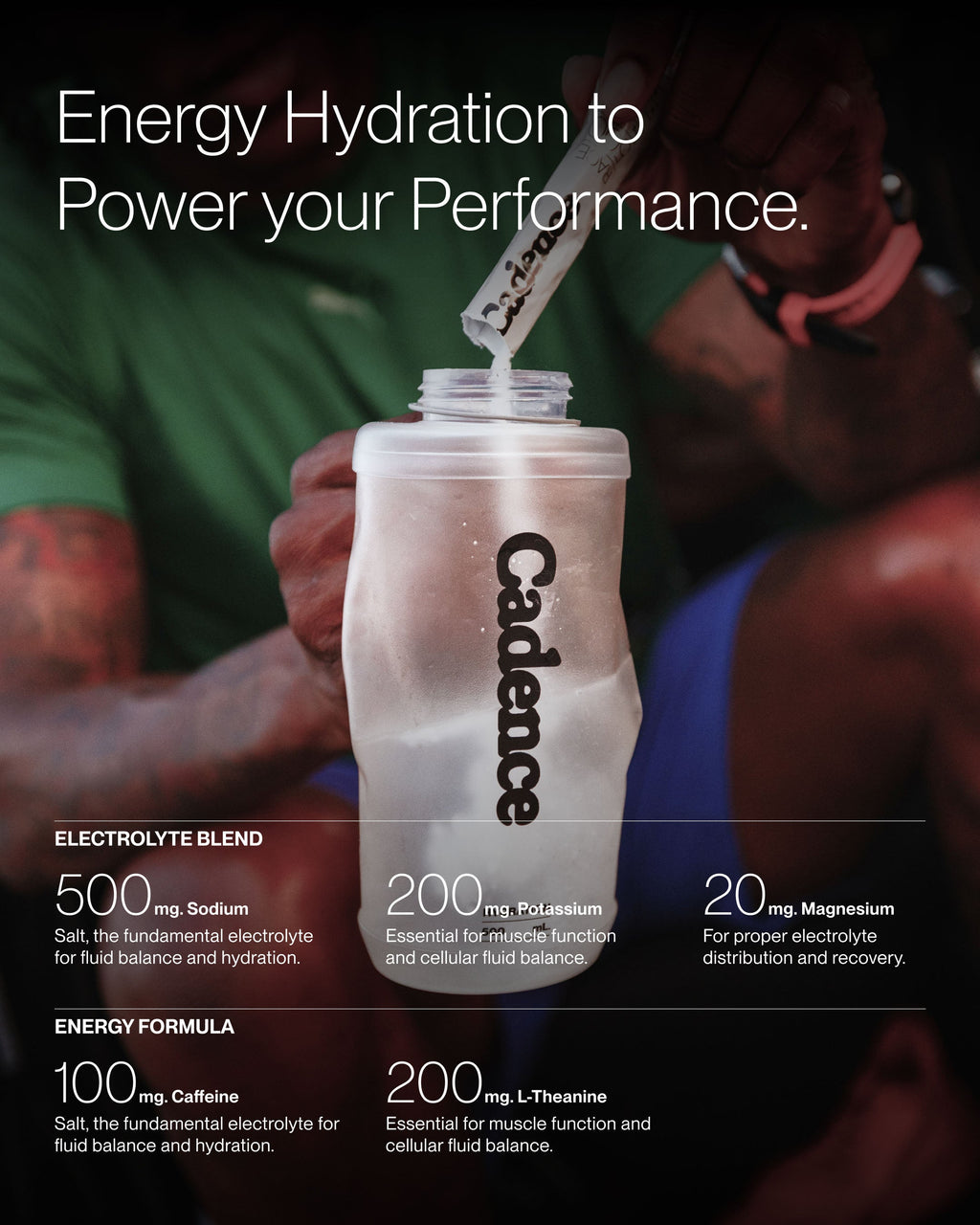 Cadence Energy Hydration Sachets (4 sticks)