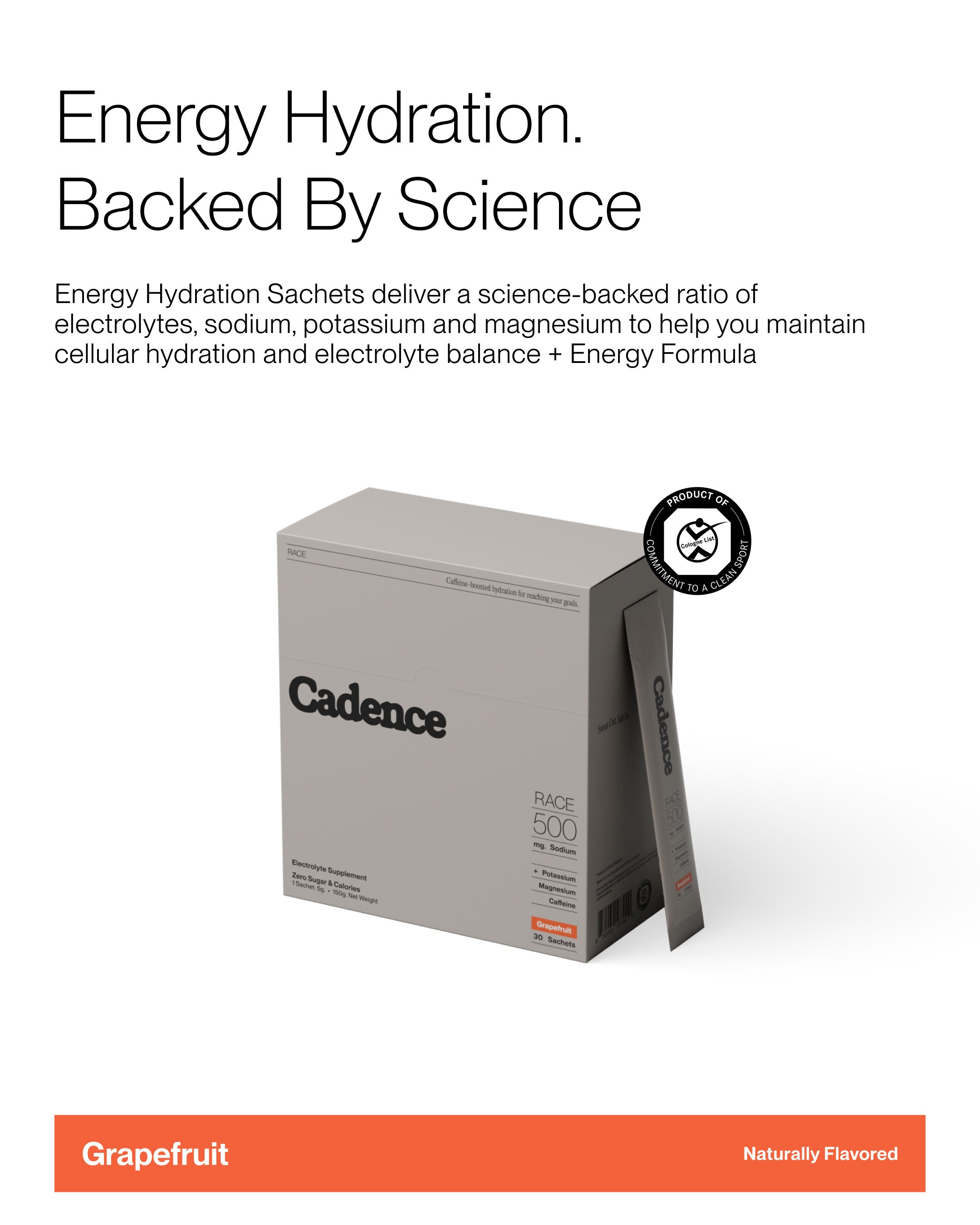 Cadence Energy Hydration Sachets (4 sticks)