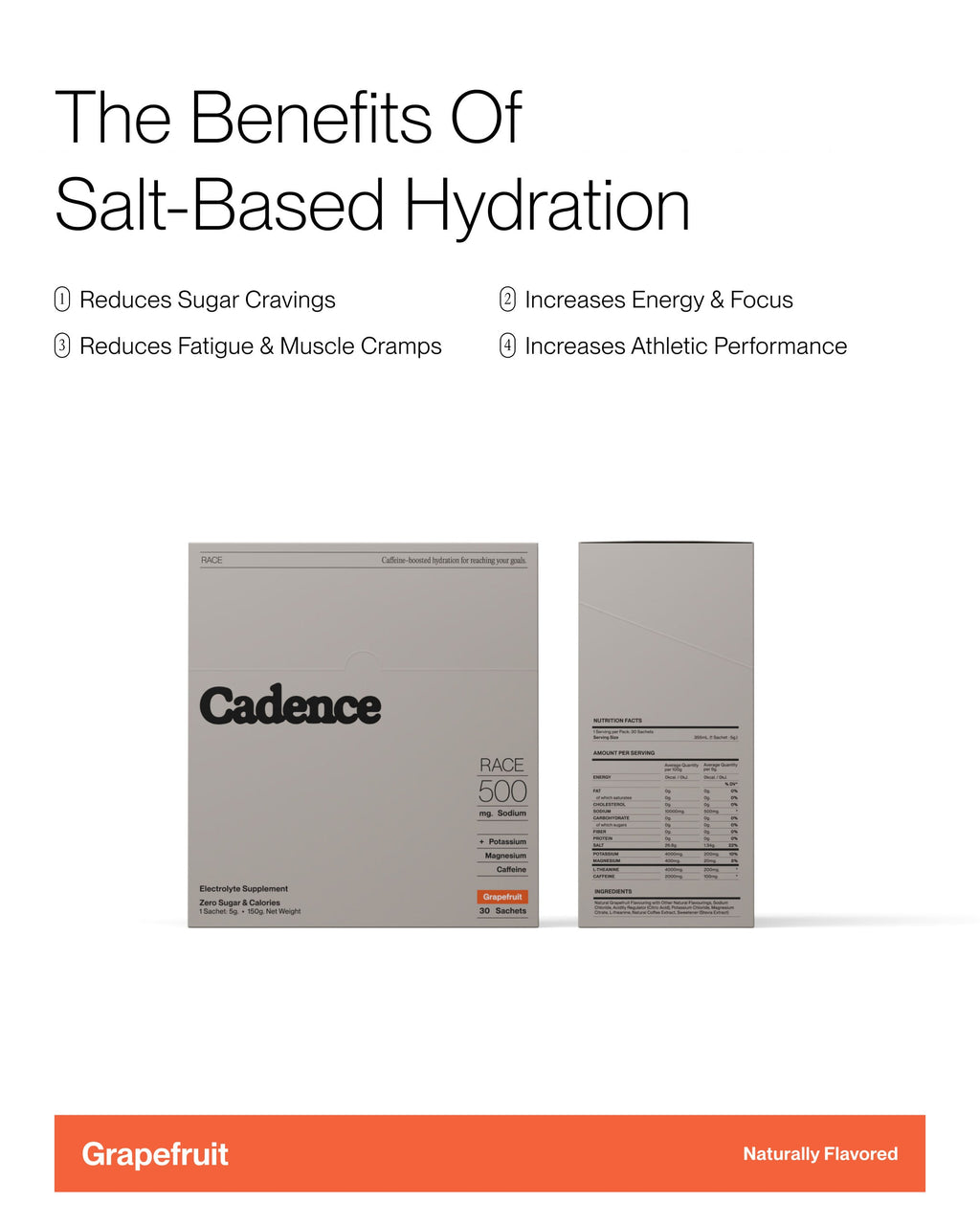 Cadence Energy Hydration Sachets (4 sticks)