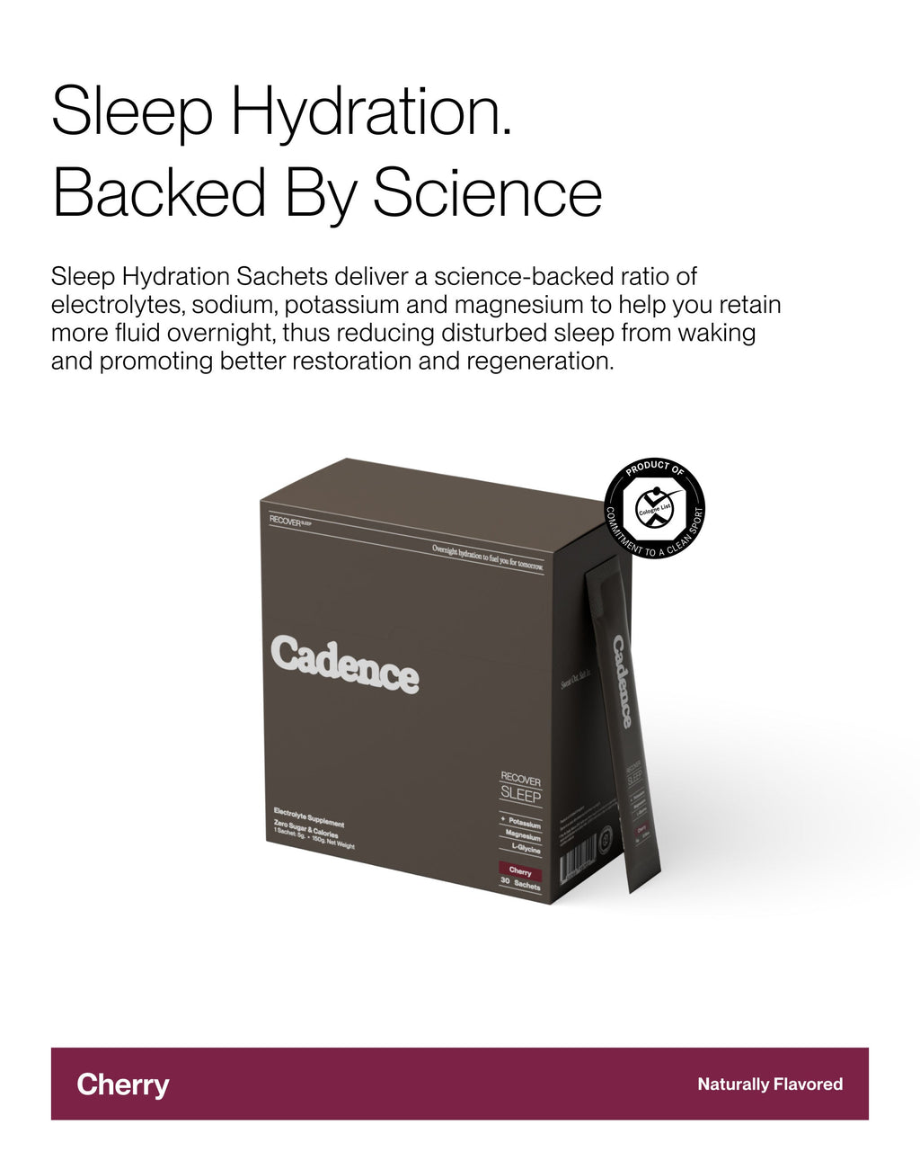 Cadence Sleep Hydration Sachets (4 sticks)
