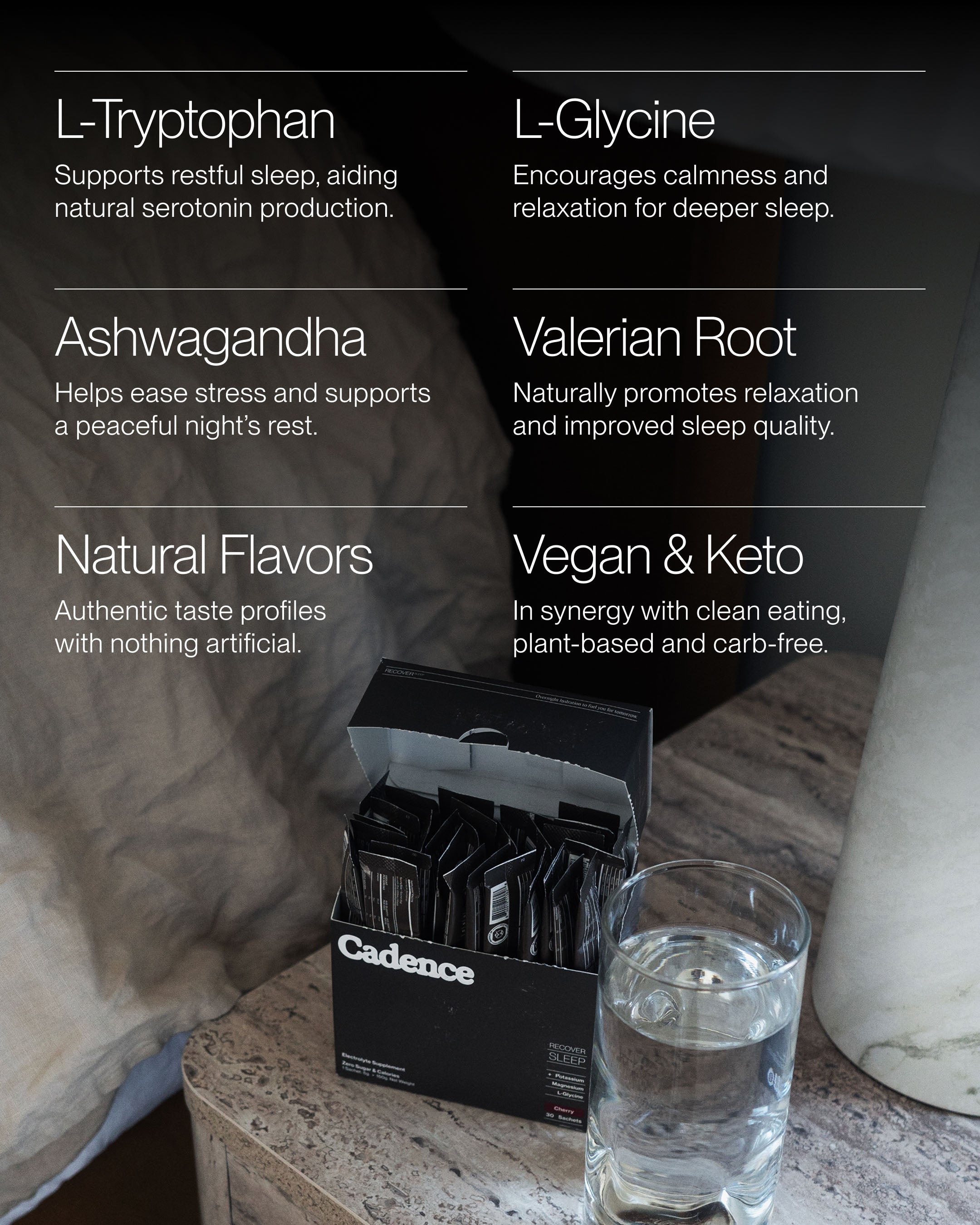 Cadence Sleep Hydration Sachets (4 sticks)