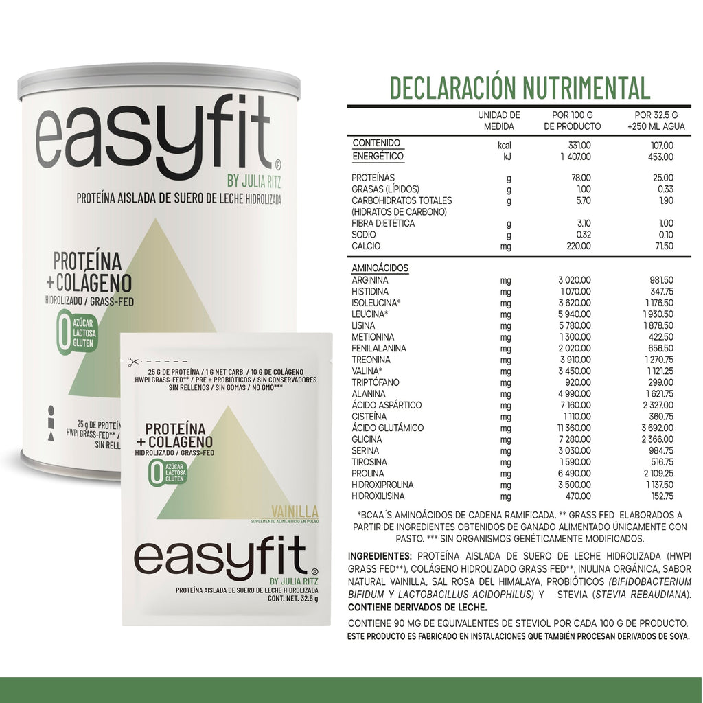 Proteína + Colágeno Easyfit Vainilla 455 gr